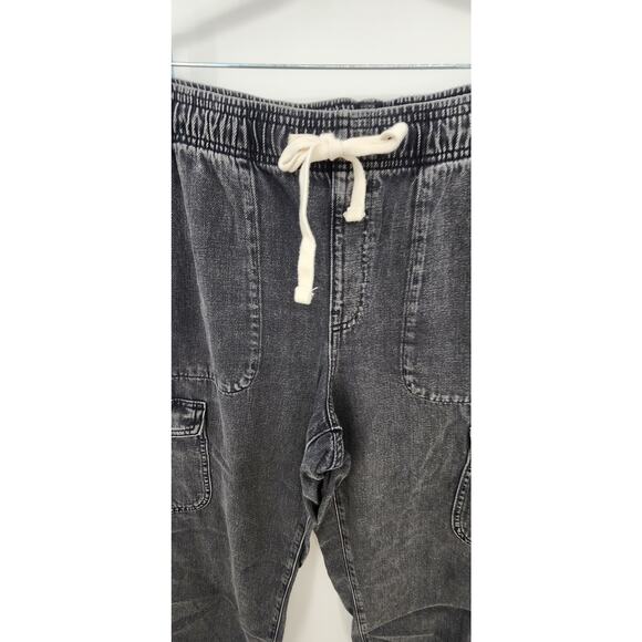 Gap Black Acid Wash Easy Jean Cargo Size‎ Medium - Picture 6 of 11